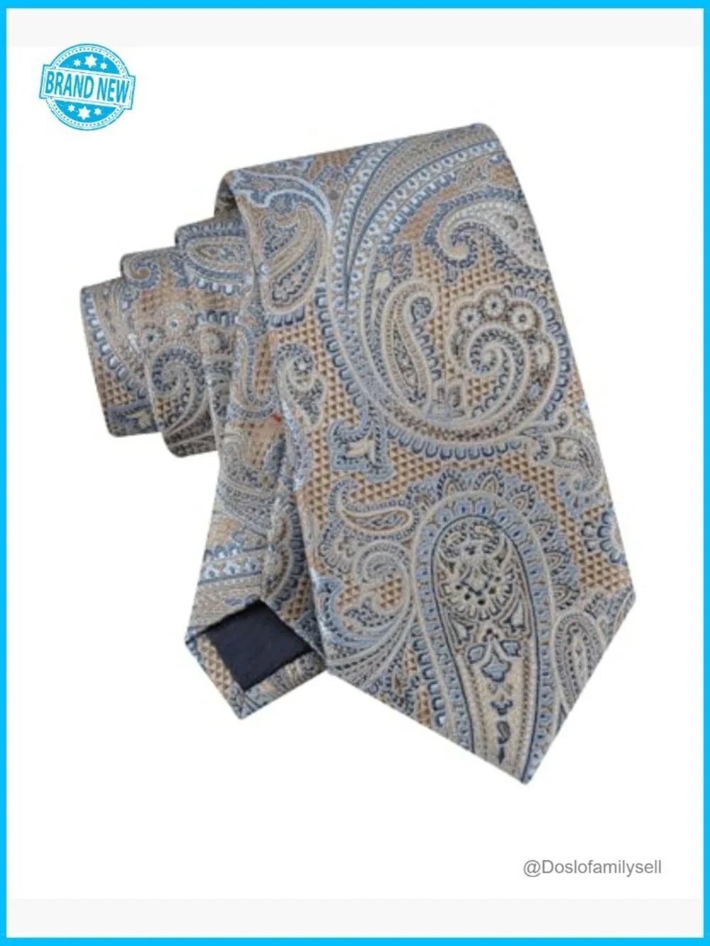 Classic Paisley Tie Retro Elegant Formal Wear Silk Blend Self-Tie Closure